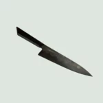 Full view of the Handmade Gyoto Knife Cinyras with intricate Damascus carbon steel pattern and ergonomic handle design.