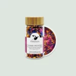 Flamme Orientale Edible Flowers Bottle and Inside