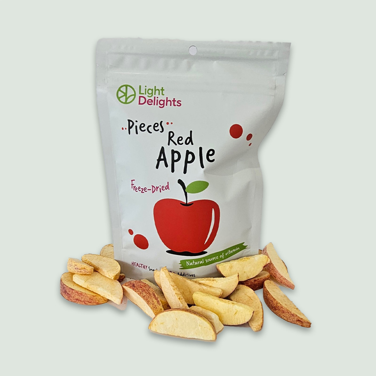 Freeze Dried Red Apple Pieces 25gr