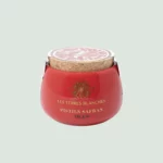 Ceramic jar of Iranian Negin saffron with red glossy finish