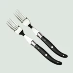 Laguiole Steak Forks With Ebony Wood Handle Set of 2
