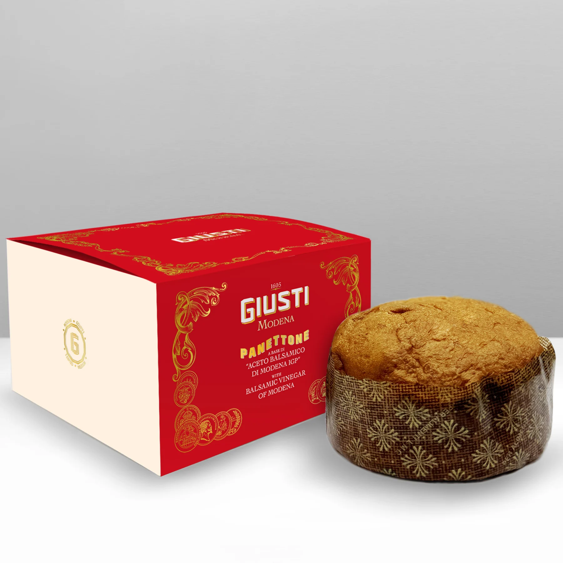 Close-up of artisan panettone crumbs with balsamic vinegar–infused raisins.