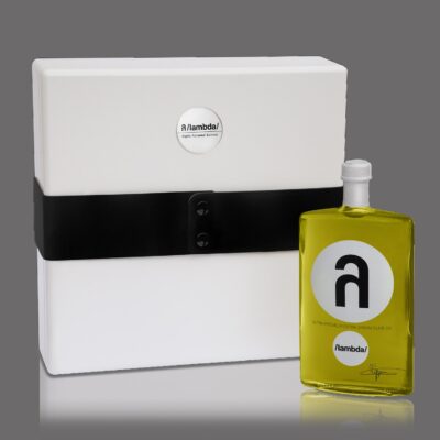 λ /lambda/ ultra premium olive oil 500 ml bespoke silver edition