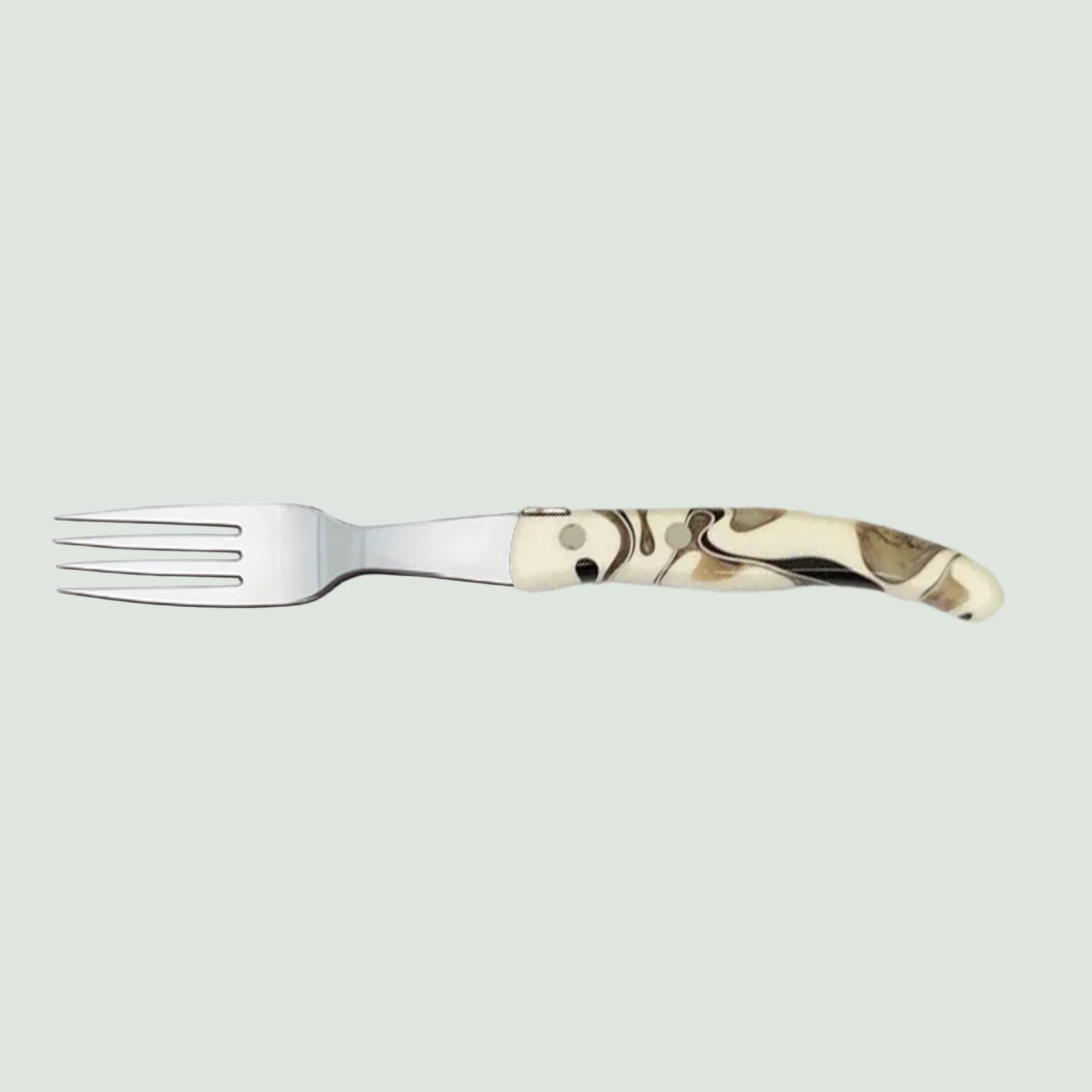 Berlingot Laguiole Steak Fork Marble Handle | Claude Dozorme Berlingot Laguiole Steak Fork Marble Handle | Claude Dozorme