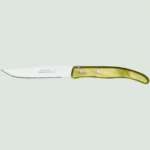 Berlingot Laguiole Steak Knife Olive Green Handle | Claude Dozorme