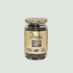 Black Cypriot olives with salt in jar – organic hand-picked olives from Cyprus