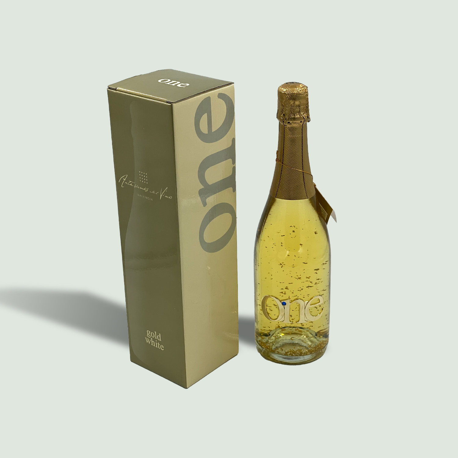 ONE Gold Sparkling White Wine (cava) with gold edible flakes - Gourmet  Groceries