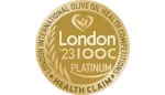 A 2023 London IOOC Platinum health claim, awarded to Atsas olive oil.