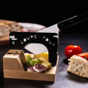 Claude Dozorme tabletop cutter styled in a modern kitchen setting