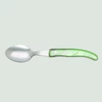 Berlingot Laguiole Soup Spoon Olive Green Handle | Claude Dozorme