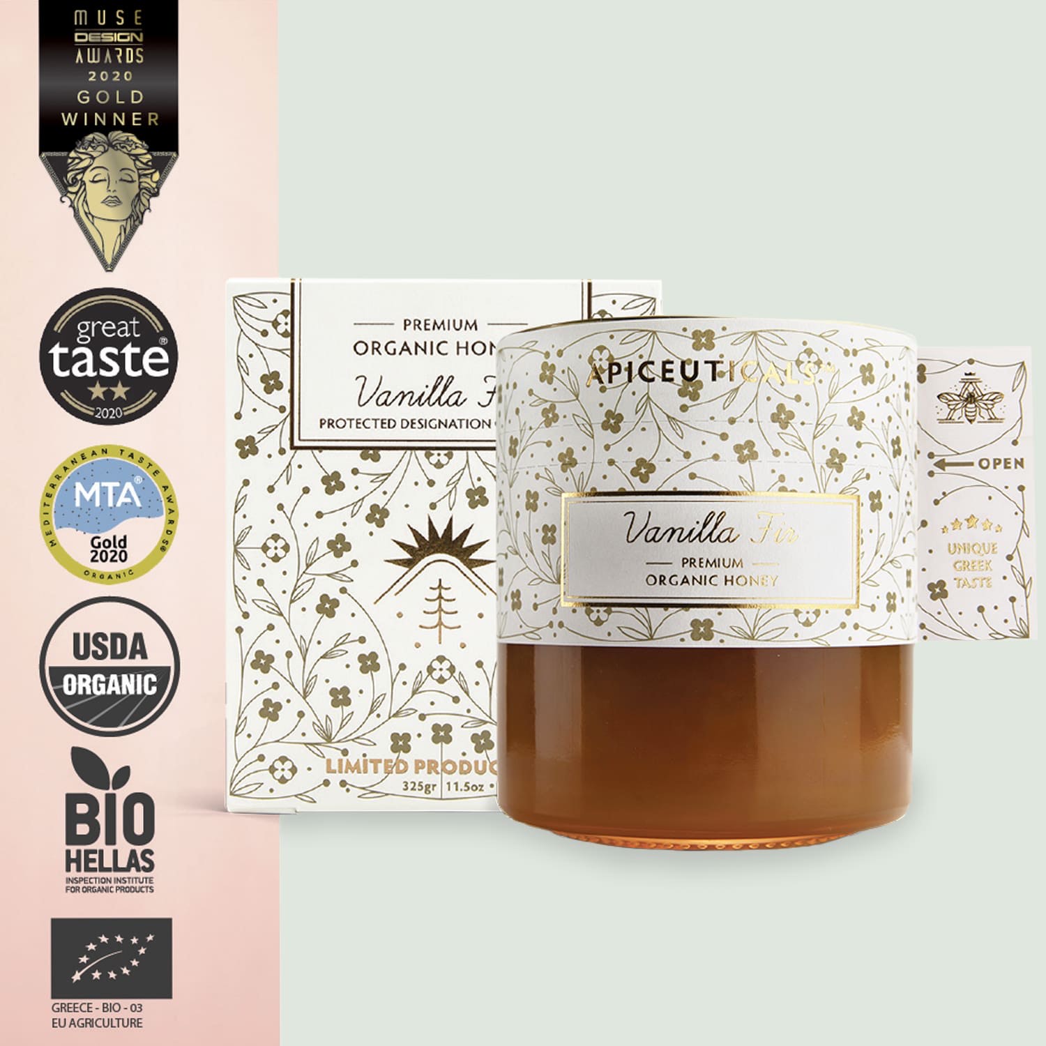 Apiceautical’s Vanilla Fir Premium Organic Honey